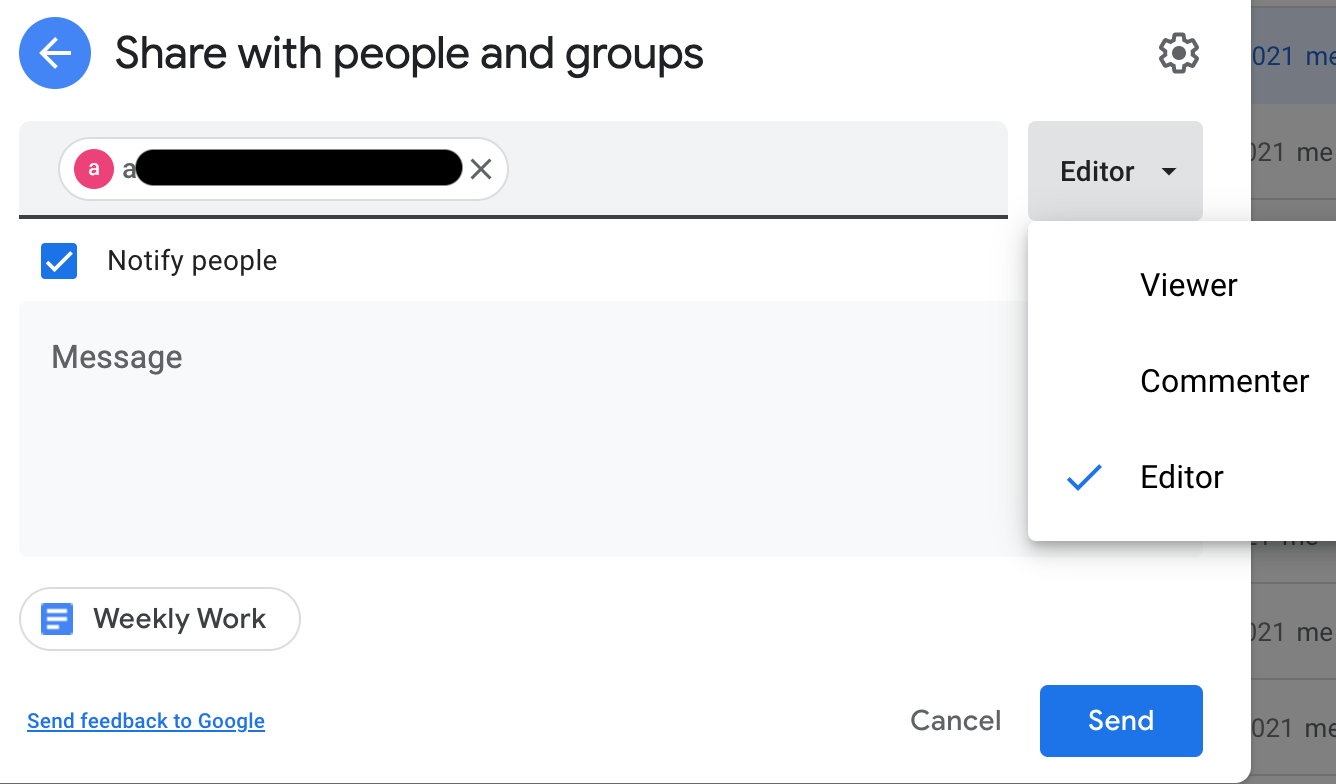 Google Drive File Assign Permission