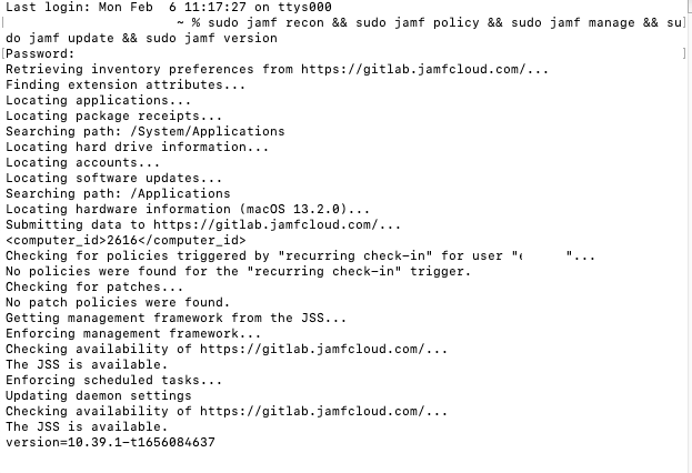 Jamf Commands