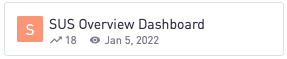 SUS Overview Dashboard Example