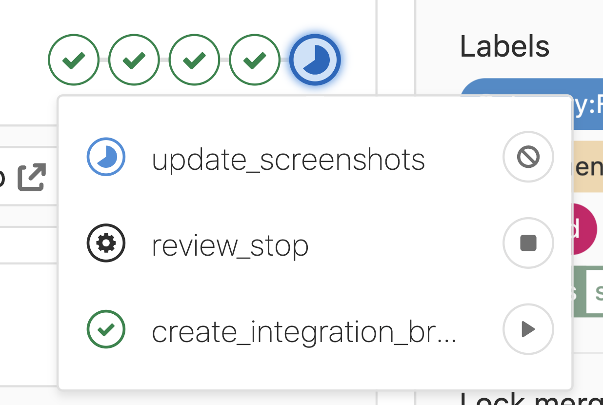 Update screenshots manual job