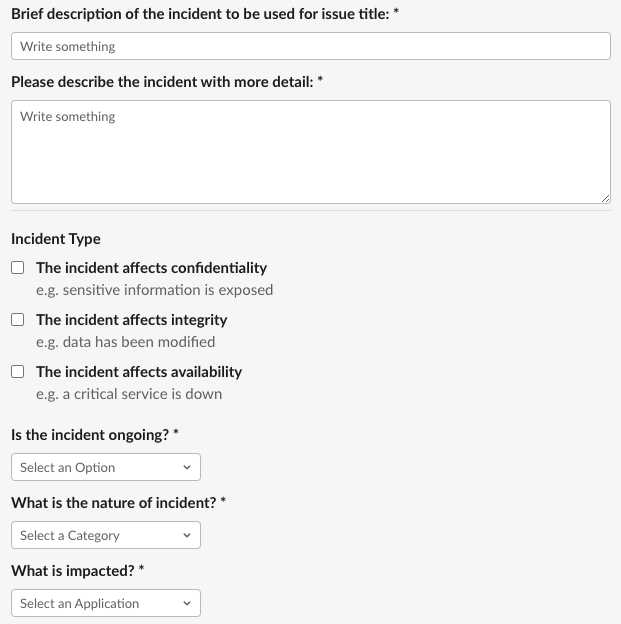 SIRT Escalation Form Part 1