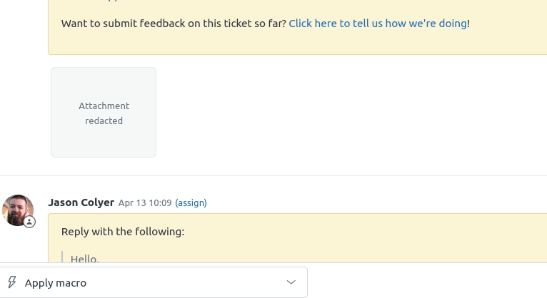Manually creating a ticket 4