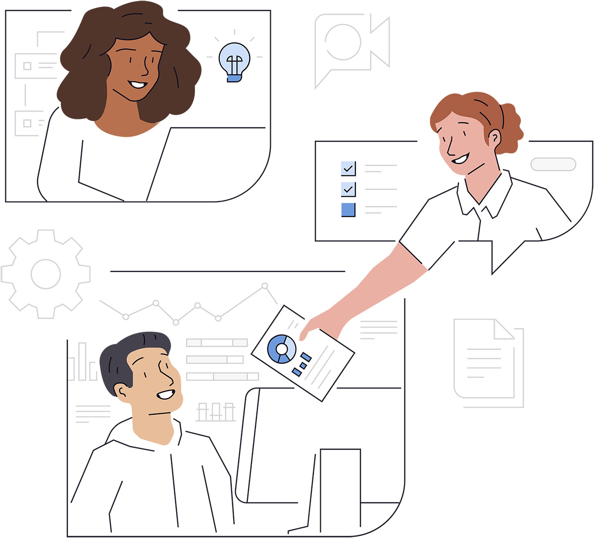 Denomas TeamOps teamwork illustration